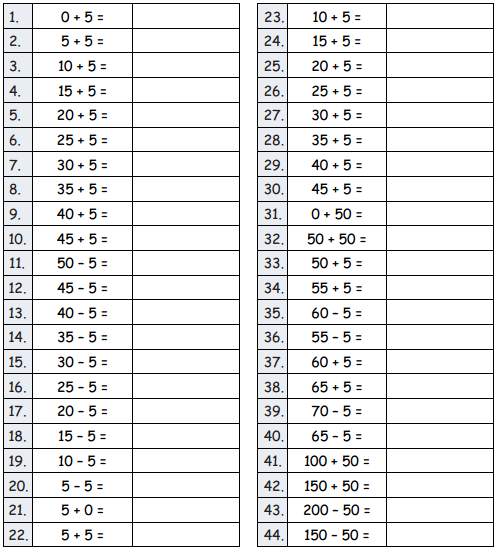 Eureka Math Grade 2 Module 8 Lesson 14 Sprint Answer Key 1