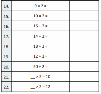 Eureka Math Grade 3 Module 1 Lesson 13 Sprint Answer Key 2
