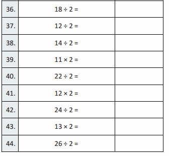 Eureka Math Grade 3 Module 1 Lesson 13 Sprint Answer Key 24
