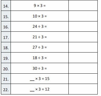 Eureka Math Grade 3 Module 1 Lesson 14 Sprint Answer Key 2