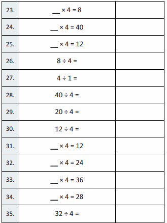 Eureka Math Grade 3 Module 1 Lesson 17 Sprint Answer Key 7