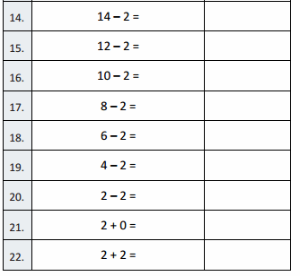 Eureka Math Grade 3 Module 1 Lesson 2 Sprint Answer Key 21