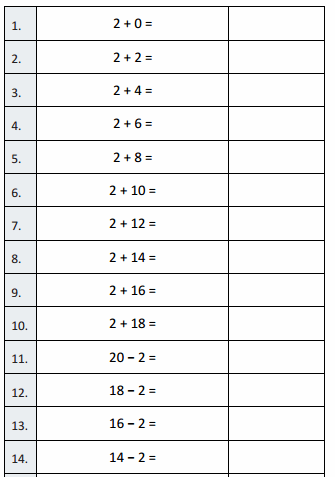 Eureka Math Grade 3 Module 1 Lesson 2 Sprint Answer Key 24
