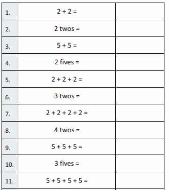 Eureka Math Grade 3 Module 1 Lesson 3 Sprint Answer Key 1
