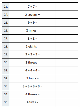 Eureka Math Grade 3 Module 1 Lesson 3 Sprint Answer Key 3
