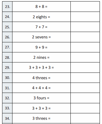 Eureka Math Grade 3 Module 1 Lesson 3 Sprint Answer Key 7