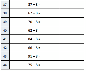 Eureka Math Grade 3 Module 5 Lesson 28 Sprint Answer Key 34