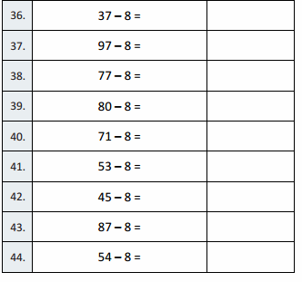 Eureka Math Grade 3 Module 5 Lesson 28 Sprint Answer Key 38