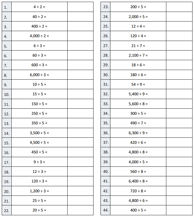 Eureka Math Grade 4 Module 3 Lesson 31 Sprint Answer Key 2