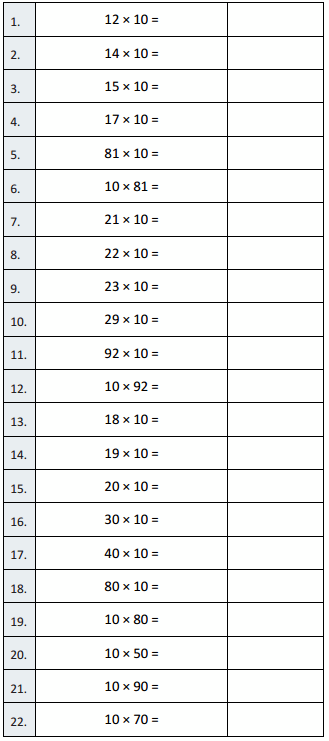 Eureka Math Grade 5 Module 1 Lesson 1 Sprint Answer Key 1