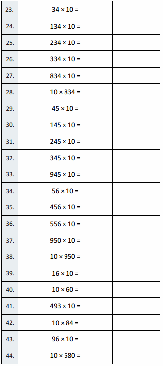 Eureka Math Grade 5 Module 1 Lesson 1 Sprint Answer Key 2