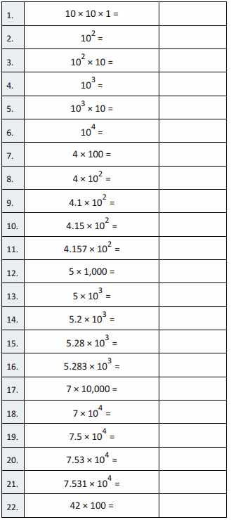 Eureka Math Grade 5 Module 1 Lesson 15 Sprint Answer Key 3