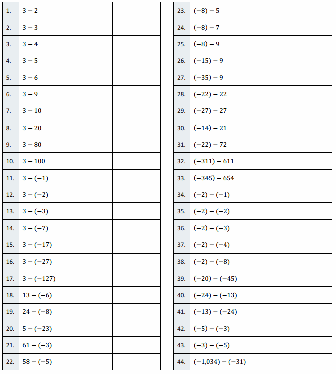 Eureka Math Grade 7 Module 2 Lesson 9 Integer Subtraction Round 2 Answer Key 17