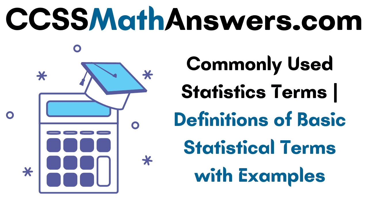 Terms Related to Statistics