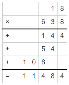 Worksheet on 18 Times Table 7