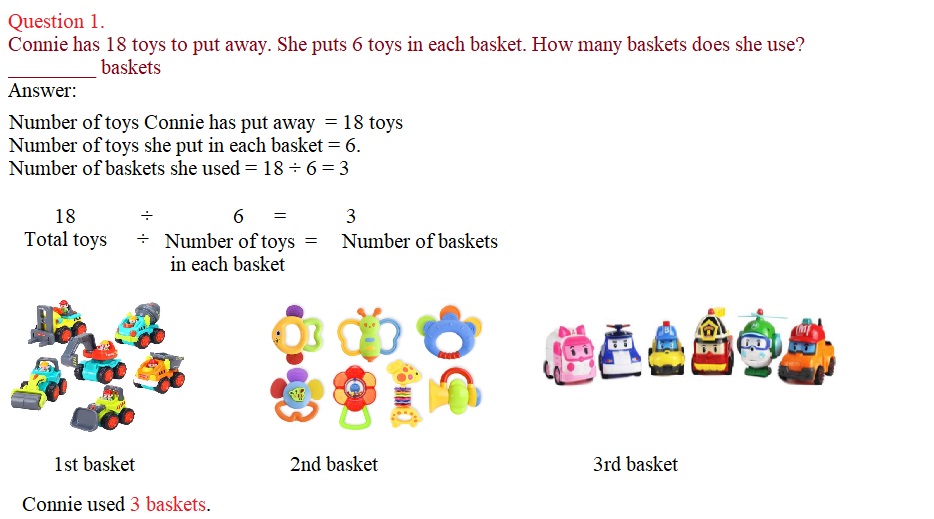 Everyday-Math-Grade-3-Home-Link-1.9-Answer-Key-Introducing-Division-Question-1
