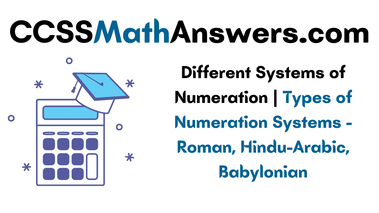 Systems of Numeration