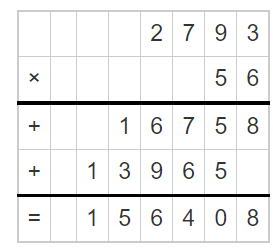 Multiply a Number by a 2-Digit Number 2
