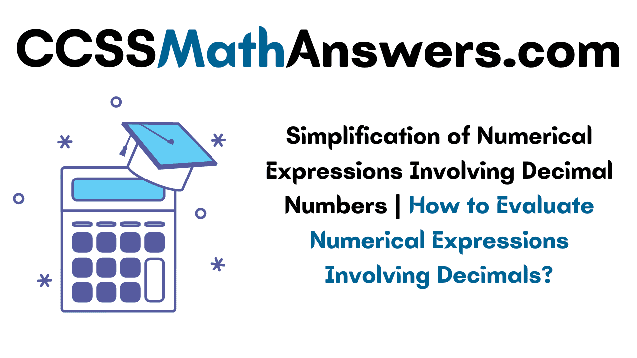Numerical Expressions Involving Decimal Numbers