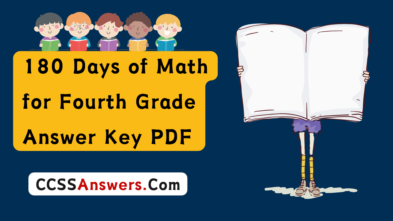 180 Days of Math for Fourth Grade Answer Key PDF | #50807-180 Days of Math 4th Grade Answers