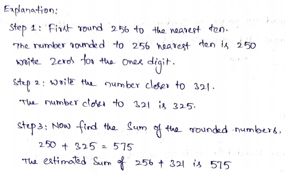 Go Math Grade 3 Answer Key Chapter 1 Addition and Subtraction within 1,000 Page 21 Q5.1