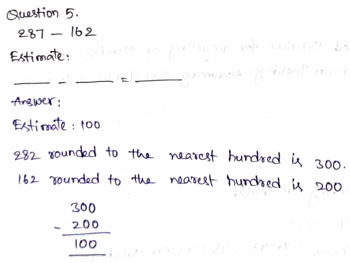 Go Math Grade 3 Answer Key Chapter 1 Addition and Subtraction within 1,000 Page 53 Q5