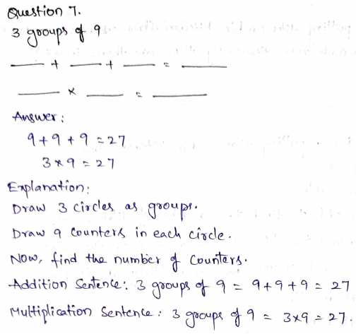 Go Math Grade 3 Answer Key Chapter 3 Understand Multiplication Page 157 Q7
