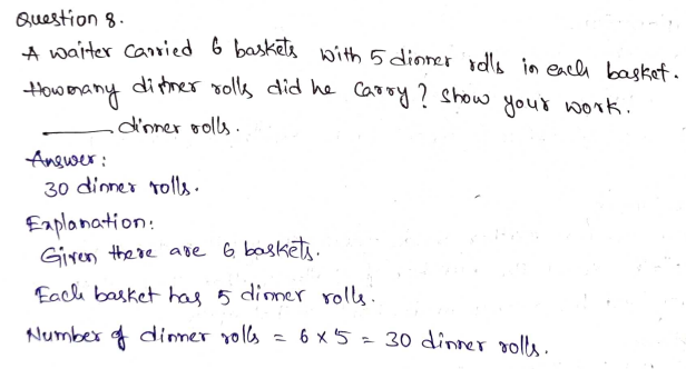 Go Math Grade 3 Answer Key Chapter 3 Understand Multiplication Page 185 Q8