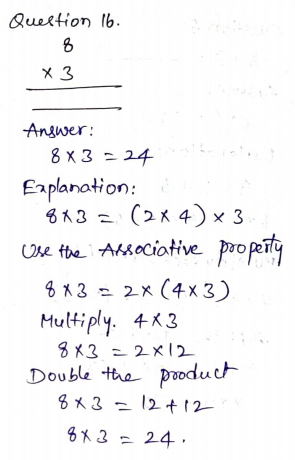 Go Math Grade 3 Answer Key Chapter 4 Multiplication Facts and Strategies Page 239 Q16