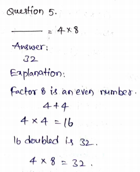 Go Math Grade 3 Answer Key Chapter 4 Multiplication Facts and Strategies Page 239 Q5