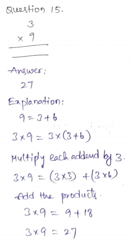 Go Math Grade 3 Answer Key Chapter 4 Multiplication Facts and Strategies Page 245 Q15