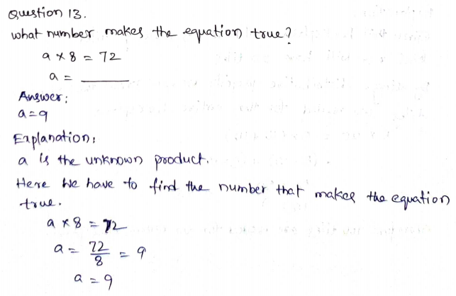 Go Math Grade 3 Answer Key Chapter 5 Use Multiplication Facts Page 274 Q13