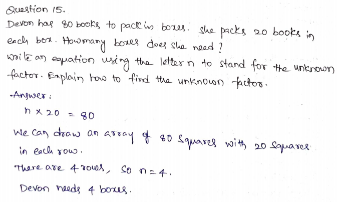 Go Math Grade 3 Answer Key Chapter 5 Use Multiplication Facts Page 297 Q15