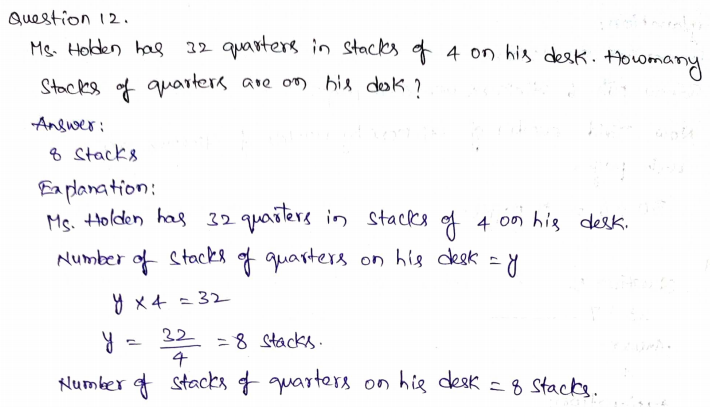 Go Math Grade 3 Answer Key Chapter 6 Understand Division Page 317 Q12