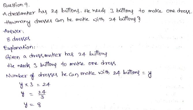 Go Math Grade 3 Answer Key Chapter 6 Understand Division Page 337 Q9