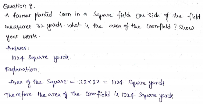 Go Math Grade 4 Answer Key Chapter 13 Algebra Perimeter and Area Page 751 Q8