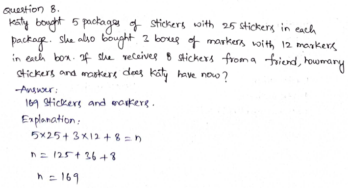 Go Math Grade 4 Answer Key Chapter 2 Multiply by 1-Digit Numbers Page 135 Q8
