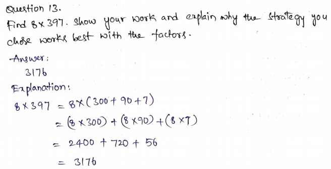Go Math Grade 4 Answer Key Chapter 2 Multiply by 1-Digit Numbers Page 141 Q13
