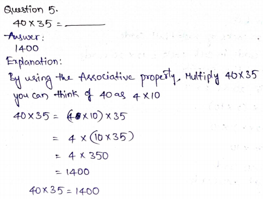 Go Math Grade 4 Answer Key Chapter 3 Multiply 2-Digit Numbers Page 149 Q5