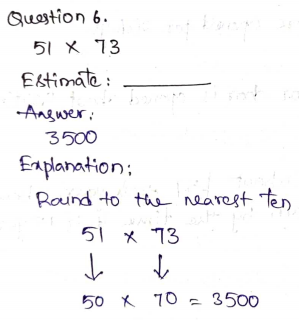 Go Math Grade 4 Answer Key Chapter 3 Multiply 2-Digit Numbers Page 153 Q6