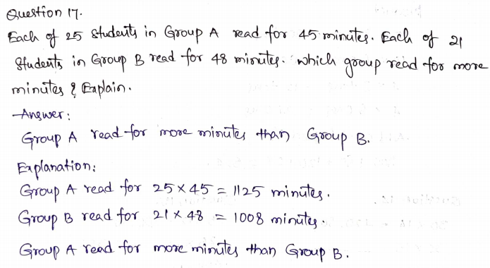 Go Math Grade 4 Answer Key Chapter 3 Multiply 2-Digit Numbers Page 179 Q17