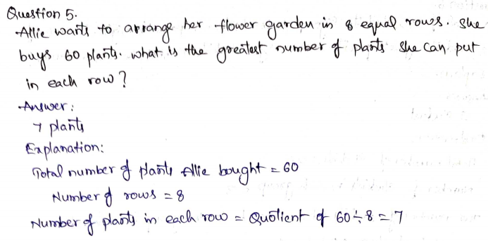 Go Math Grade 4 Answer Key Chapter 4 Divide by 1-Digit Numbers Page 213 Q5