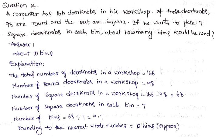 Go Math Grade 4 Answer Key Chapter 4 Divide by 1-Digit Numbers Page 222 Q14