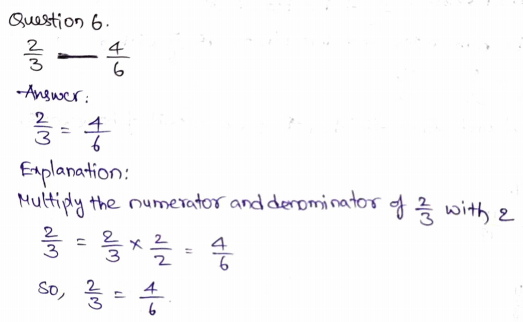 Go Math Grade 4 Answer Key Chapter 6 Fraction Equivalence and Comparison Page 331 Q6