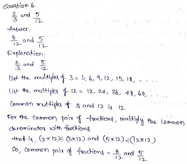 Go Math Grade 4 Answer Key Chapter 6 Fraction Equivalence and Comparison Page 349 Q6