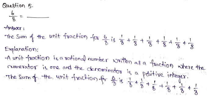 Go Math Grade 4 Answer Key Chapter 7 Add and Subtract Fractions Page 393 Q5