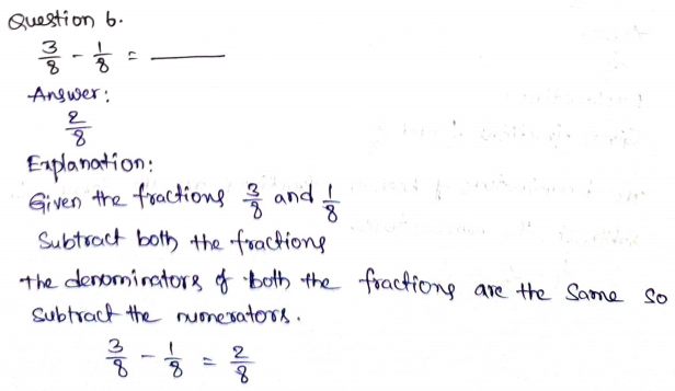 Go Math Grade 4 Answer Key Chapter 7 Add and Subtract Fractions Page 411 Q6