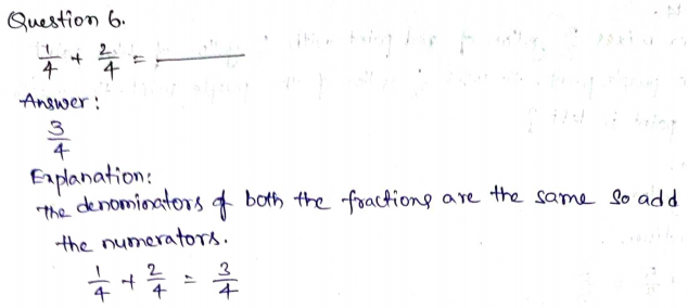 Go Math Grade 4 Answer Key Chapter 7 Add and Subtract Fractions Page 413 Q6