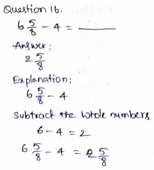 Go Math Grade 4 Answer Key Chapter 7 Add and Subtract Fractions Page 425 Q16
