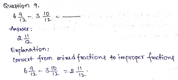 Go Math Grade 4 Answer Key Chapter 7 Add and Subtract Fractions Page 431 Q9